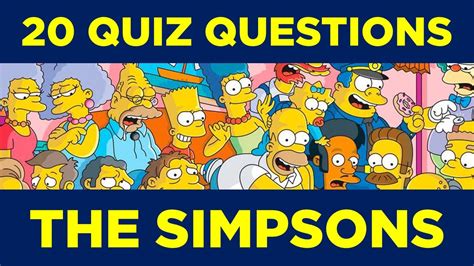 trivia questions about the simpsons